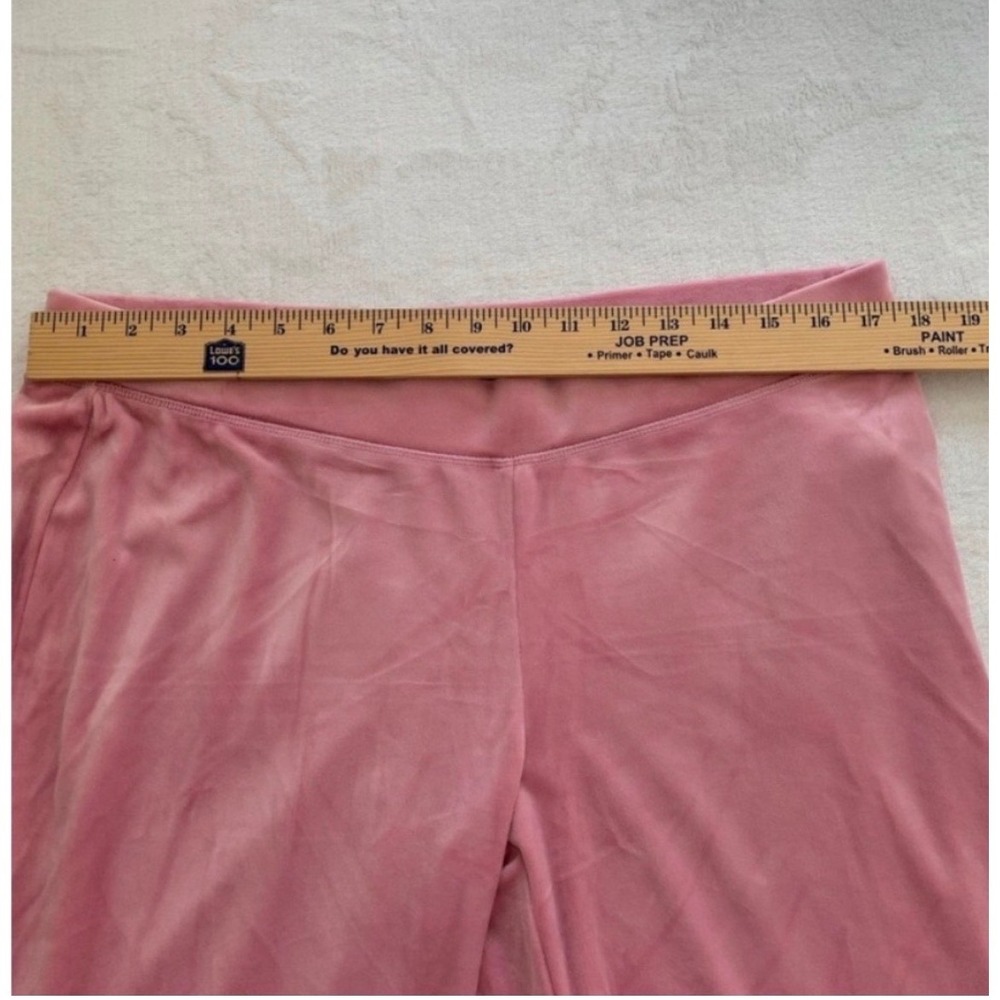 Juicy Couture Pink rose Velour Tracksuit Set Rhinestone Logo Hoodie Pants XL NEW - Picture 5 of 13